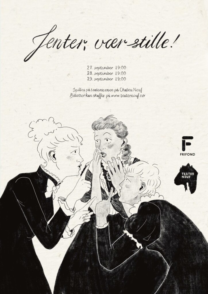 Plakat Jenter vær stille